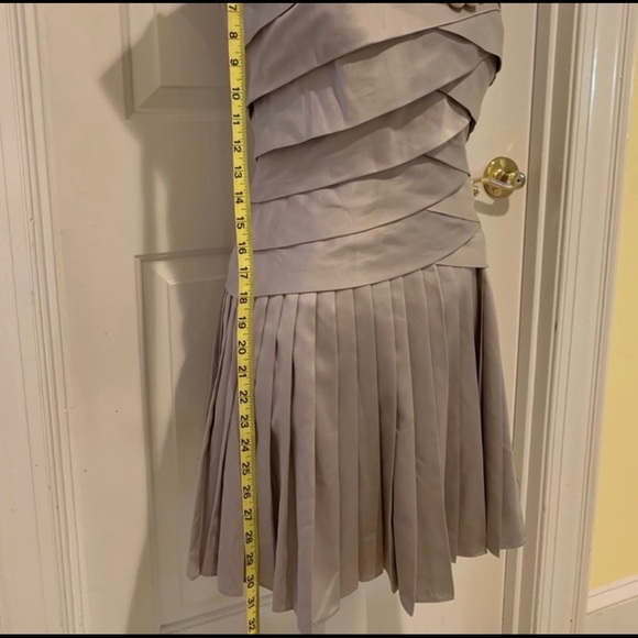 Ted Baker silver pleated dress size Ted  2 - Picture 4 of 9